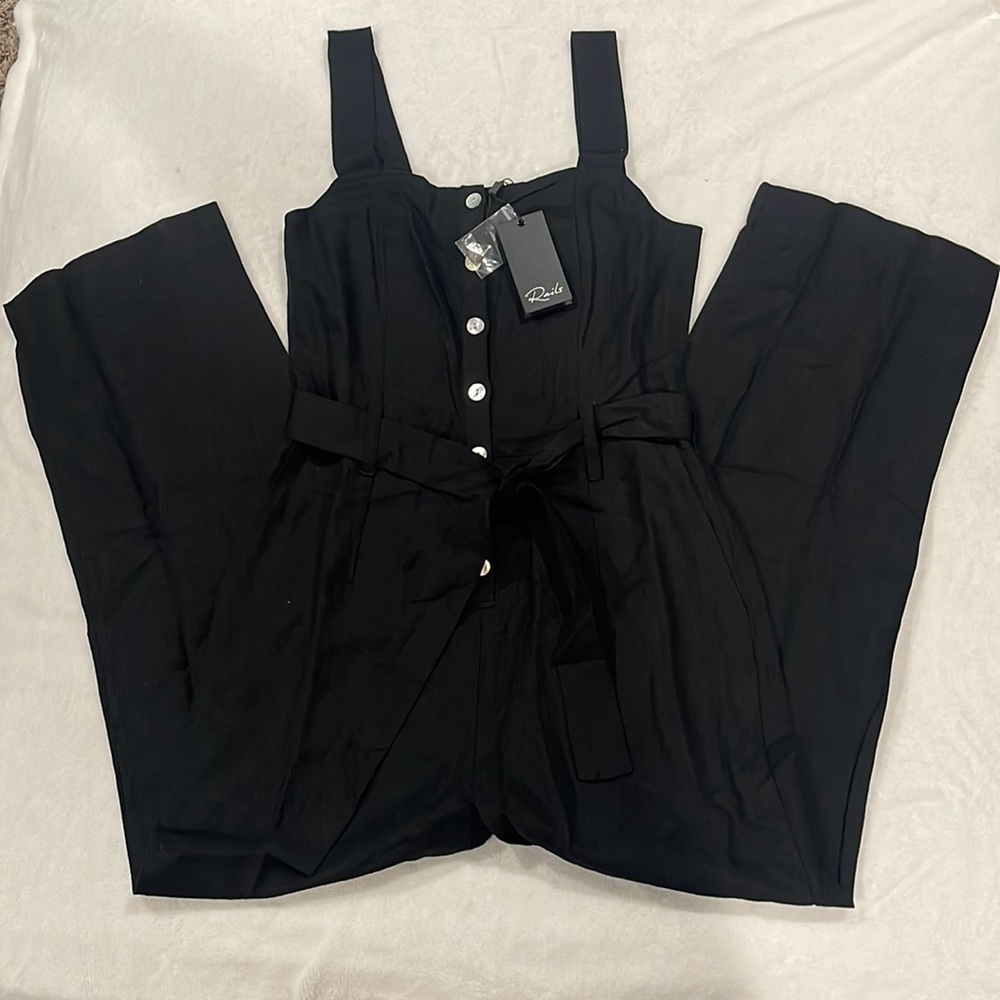 RAILS KYRA SQUARE-NECK Sleeveless Jumpsuit in black size XS. NEW WITH TAGS. - Picture 5 of 16